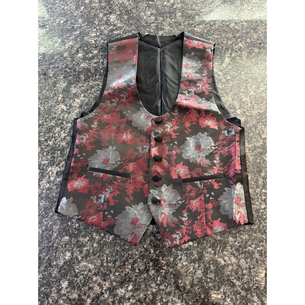 Connaisseur Paris Rotated Black  Double Breasted  Formal Waistcoat Vest  Sz 36